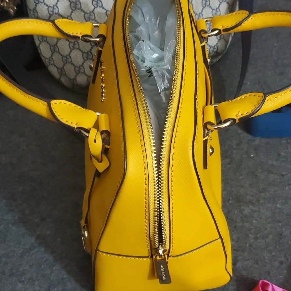 Michael Kors Mustard Yellow Satchel - Picture 4 of 10